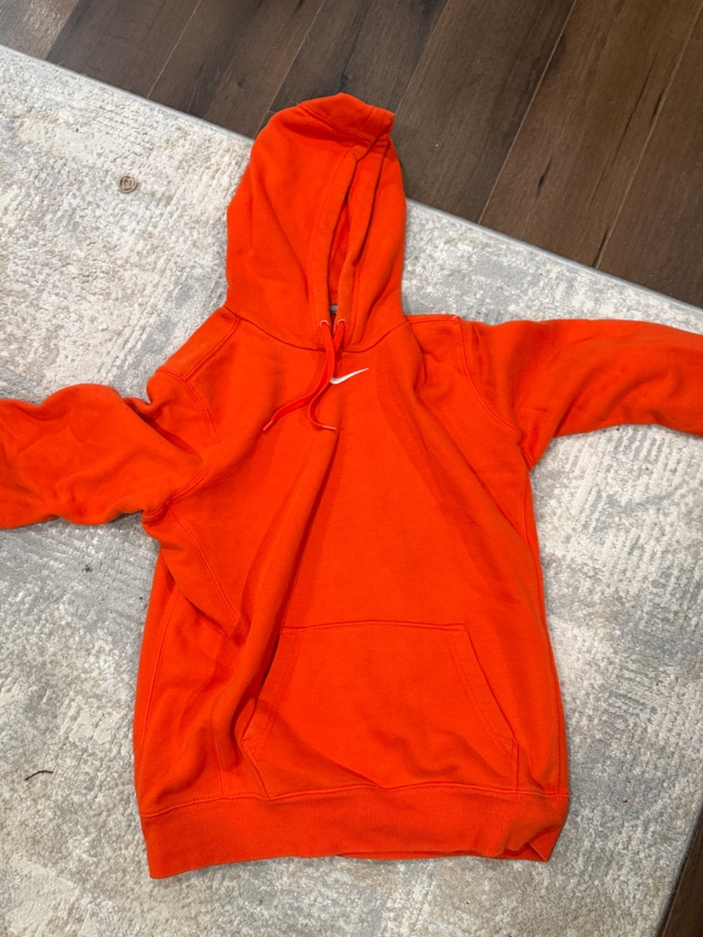 Nike Orange Hooded Sweatshirt